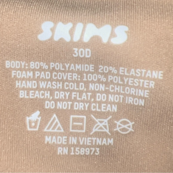 SKIMS FITS EVERYBODY UNLINED DEMI BRA STYLE: BR-UWR-2293 COLOR: CLAY | NEW/NWT!! - Picture 7 of 8